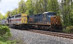 NS 1700 is laying new ballast along CSAO's line with I032 passing by